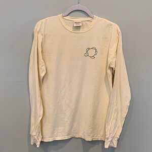 Shelly Cove ComfortWash Cotton Unisex Men’s Small Yellow Long Sleeve T-Shirt